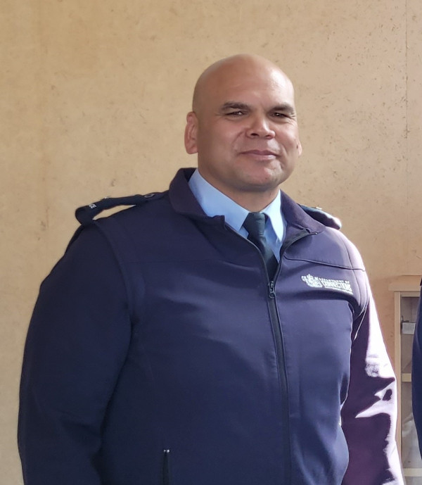Karl pictured in his Corrections Officer uniform